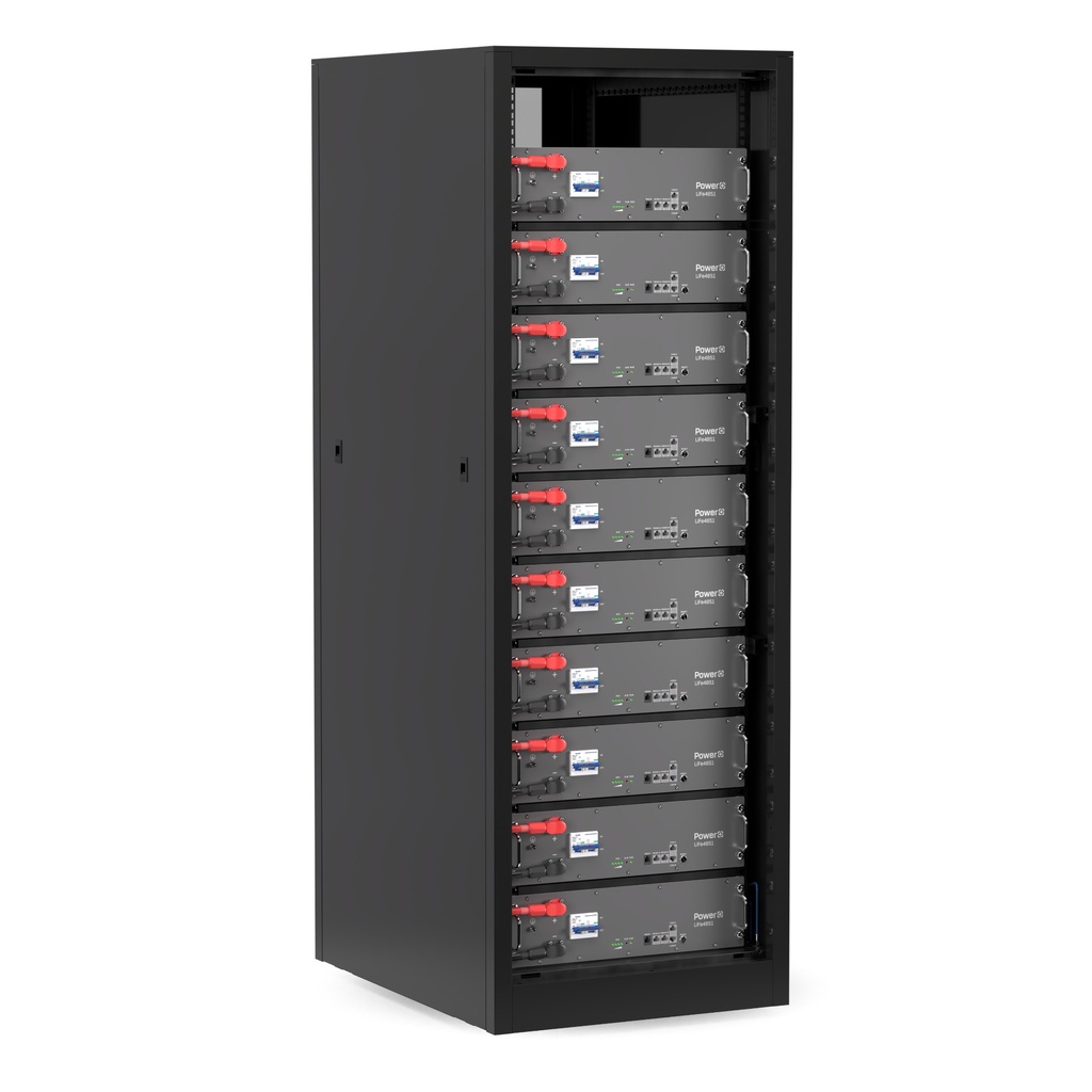PowerPlus Energy T Rack Series 10 x 3RU Battery Cabinet IP21 Indoor Rack Mounted Cabinet