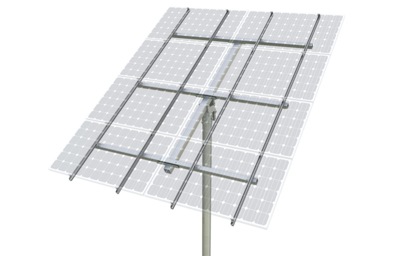 [K-PM8A] Clenergy PV-ezRack PostMount 8-A kit - suitable for mounting 8 x 60 cell panels