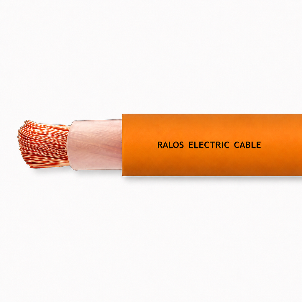 [HF1X70SDI] Ralos 70mm2 Single Core DC Cable - HFS 110deg SDI 0.6/1kV Orange Per Metre