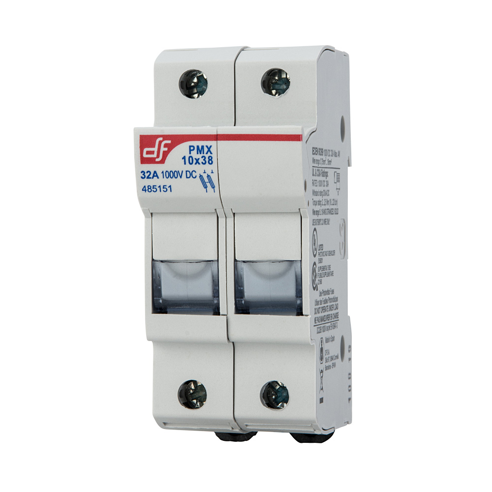 [DINFUSEHOLDER] 1000V / 32Amp Double DIN fuse holder