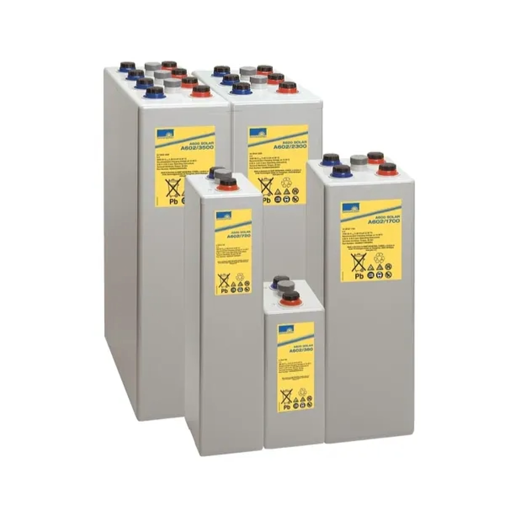 [A602/2600] Sonnenschein Solar Sealed 2V Gel Cell, A602/2600, battery links included, AH @ C100 = 2547