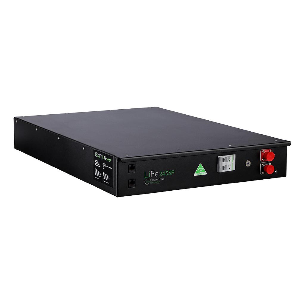 [LiFe2433P] PowerPlus Energy 2RU, 24VDC, 3.3kWh LFP Chemistry Self-Managed Battery