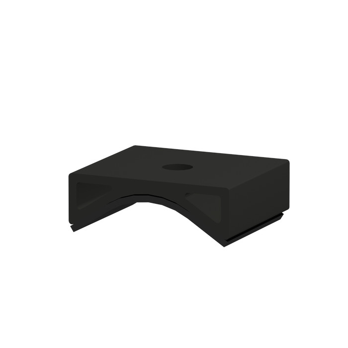 [EZ-AD-C43/BA] Clenergy PVezRack SolarRoof Adapter (Puck) for Corrugated Iron Roof, with EPDM, for Tin Interface ER-I-05, black anodized