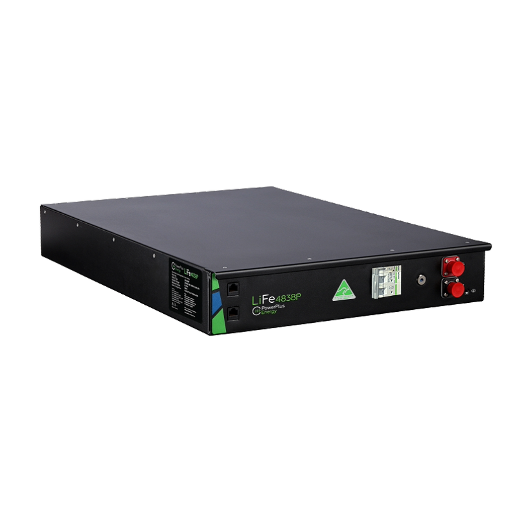 [LiFe4838P] PowerPlus Energy 2RU, 48VDC, 3.8kWh LFP Chemistry GEN2 Self-Managed Battery