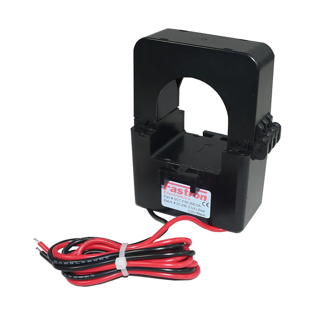 [FE 500/5A CT F50] Fastron Electronics  500 Amp Rated CT - Split Core - 50mm (5A Secondary)