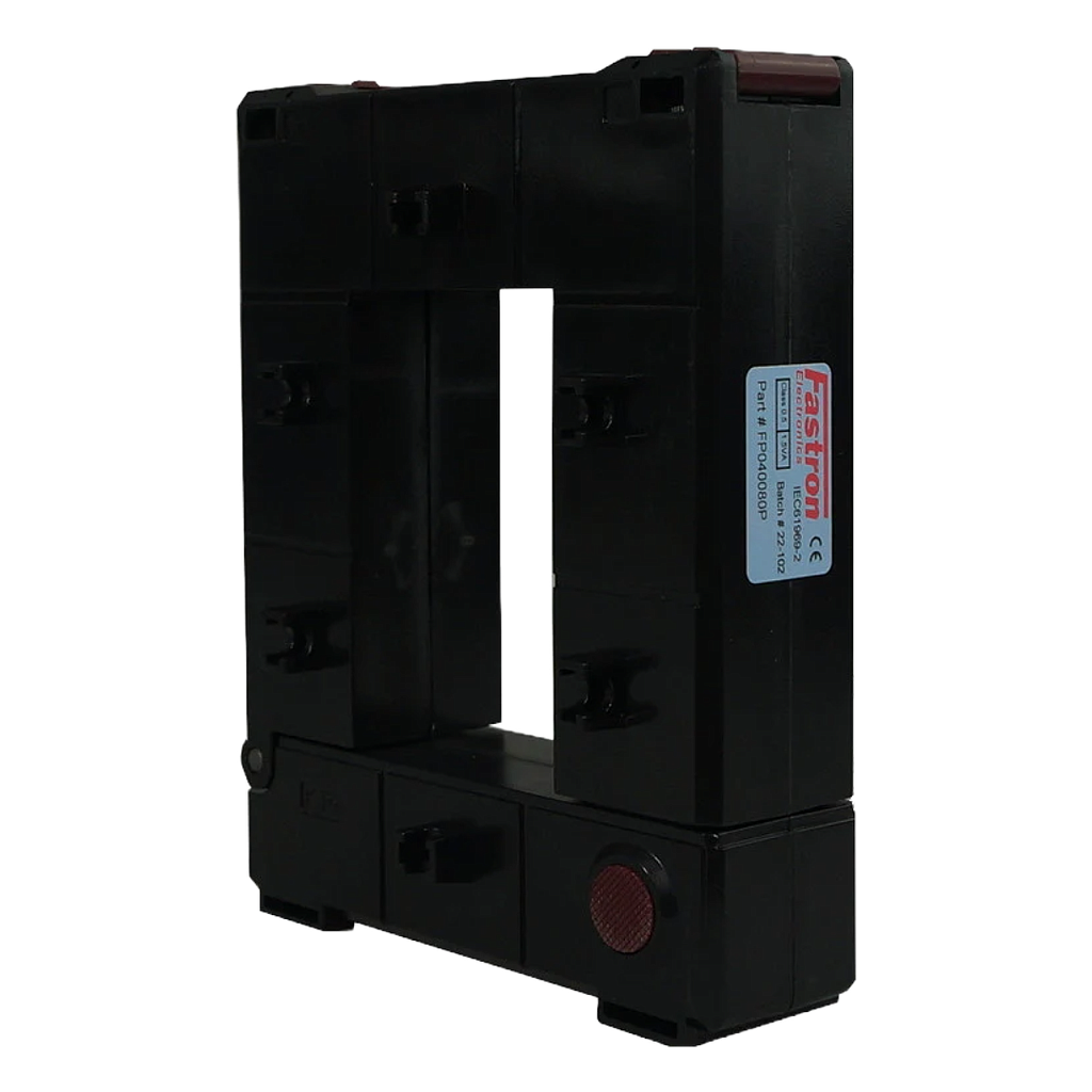 [FE 1250/5A CT FP125P] Fastron Electronics 1250 Amp Rated CT - Split Core - 80mm x 120mm Aperture (5A Secondary)