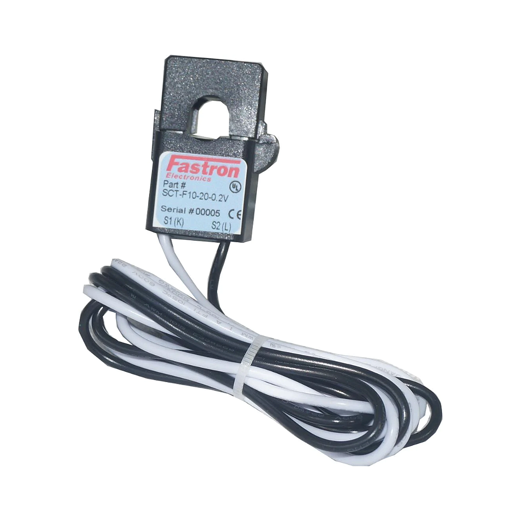 [FE 50/0.333V CT FP16] Fastron Electronics 50 Amp Rated CT - Split Core - 16mm (0.333V Secondary)
