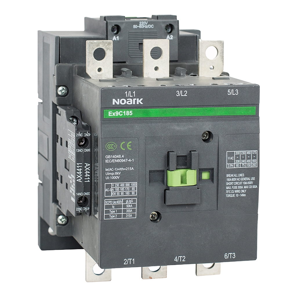 [106243] Noark Ex9C Series 3 Pole 215A Contactor  (230V AC)