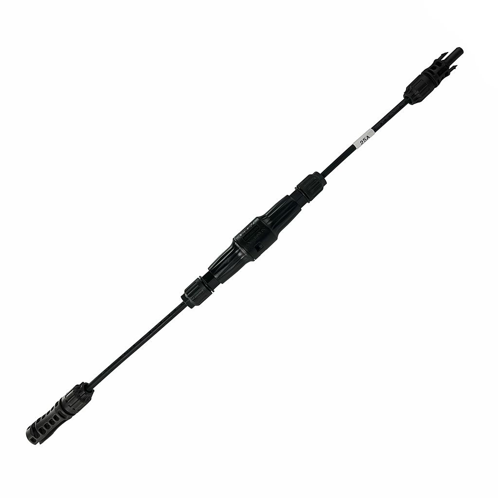 [25AMPINLINEFUSE] 25A PV Inline Fuse 1500VDC with DC 4mm2 Cable MC4-EVO 2 Connectors IP68