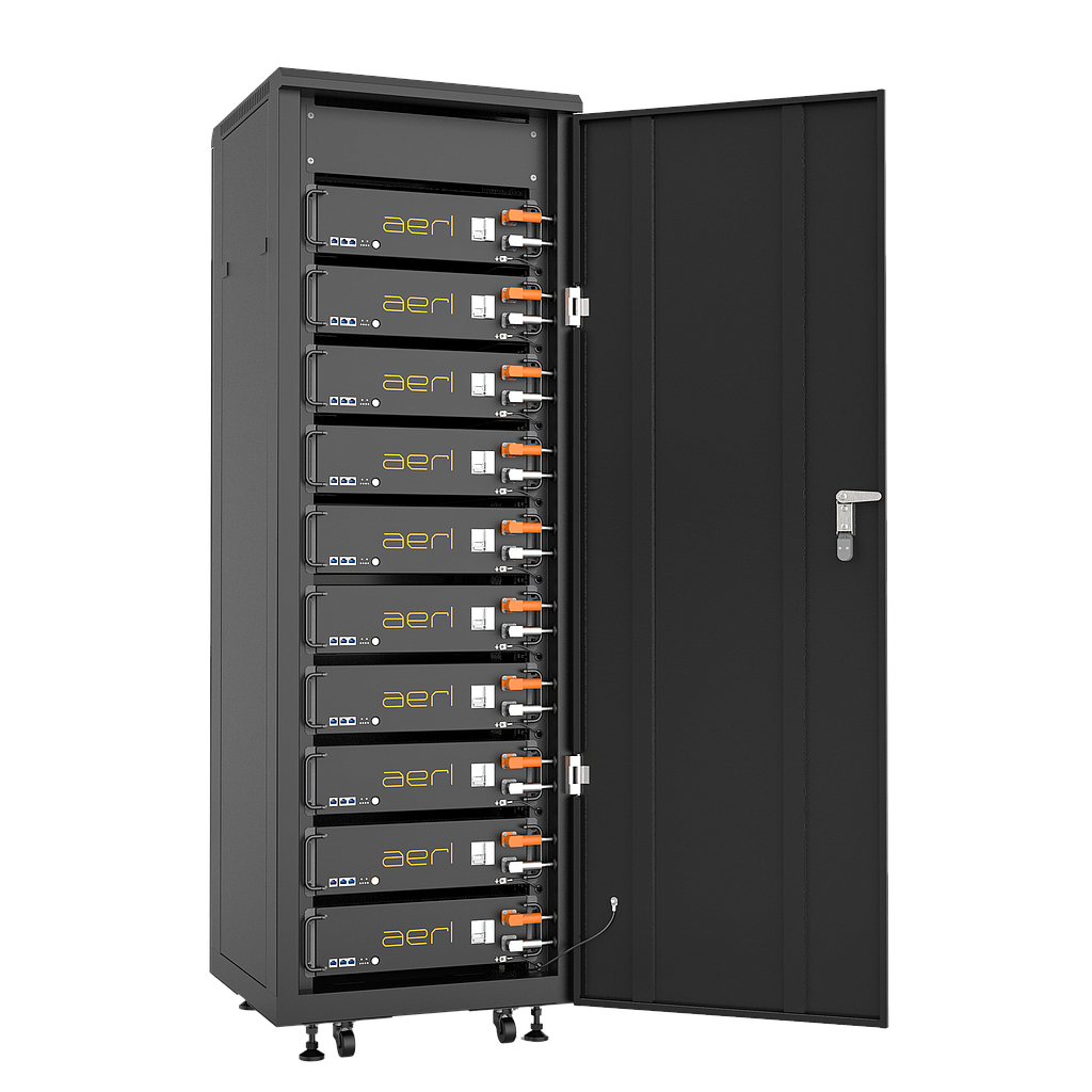 [LiFe2-CAB10] AERL IP20 Indoor Battery cabinet - Slots 10 x LiFe2-5120S Batteries
