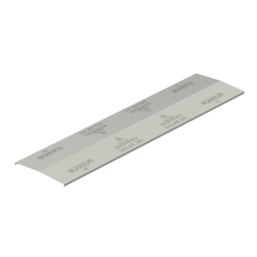 [CR-CTPCS300M] Clenergy RUNNUR Cable Tray Peaked Cover (Solar) 300x3000 mm, Zn-Mg-Al Alloy Coating Steel