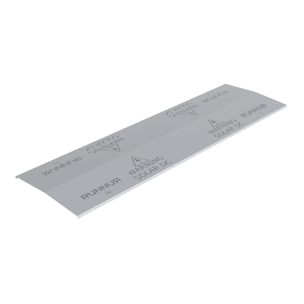 [CR-CTPCS450M] Clenergy RUNNUR, Cable Tray Peaked Cover (Solar) 450x3000 mm, Zn-Mg-Al Alloy Coating Steel