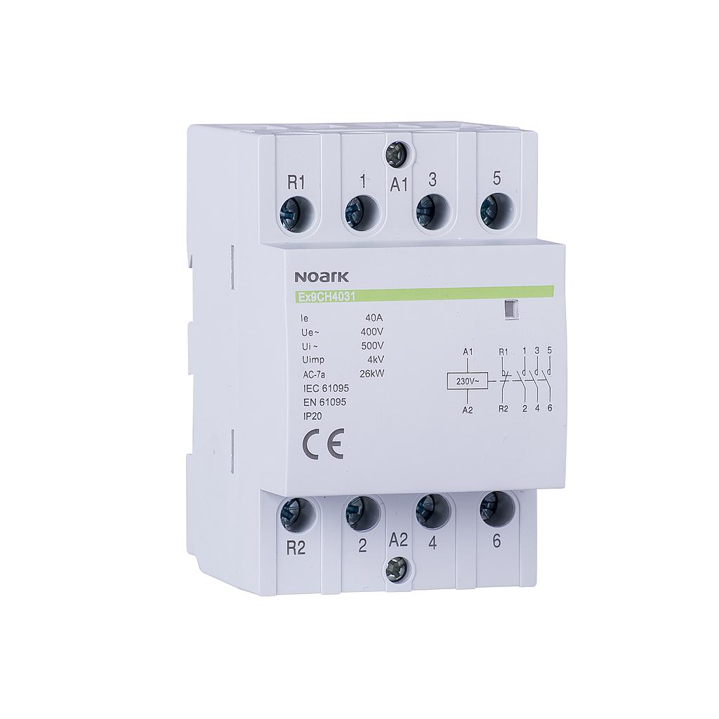 [107028] Noark Ex9CH63 4 Pole 63A 230V Contactor 3 N/O 1 N/C