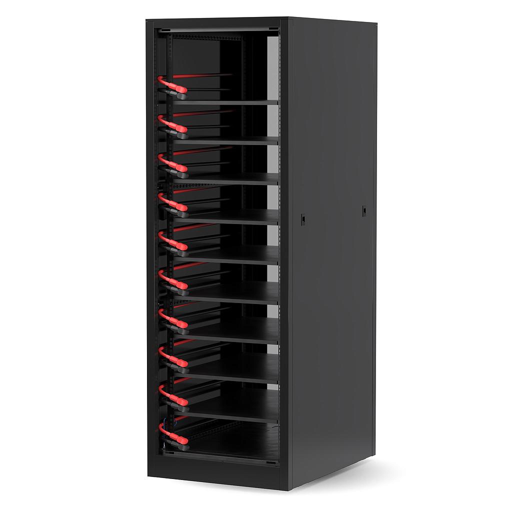 [TIR10] PowerPlus Energy T Rack Series 10 x 3RU Battery Cabinet IP21 Indoor Rack Mounted Cabinet
