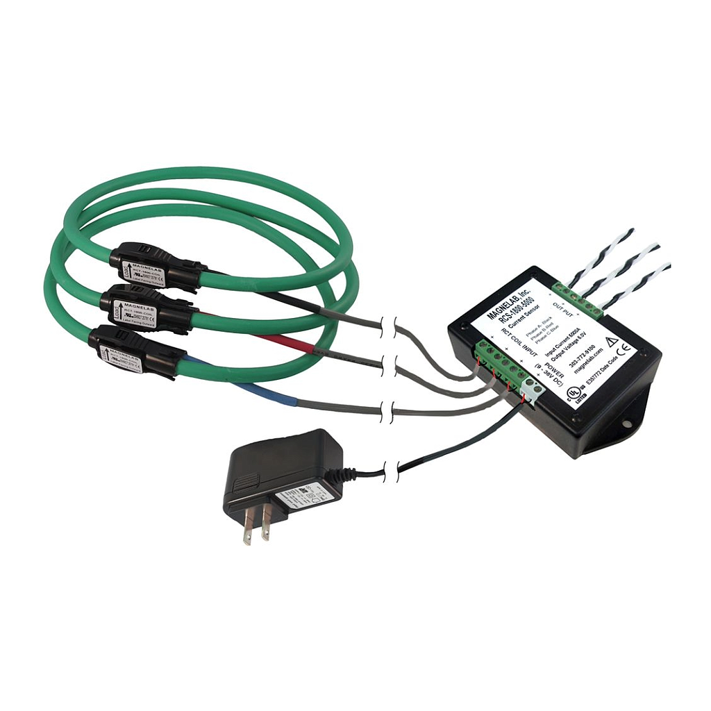 [RCS-1800-2000] Magnelab 2000A/0.333V Three-Phase 18"Flexible Rogowski Coil Kit